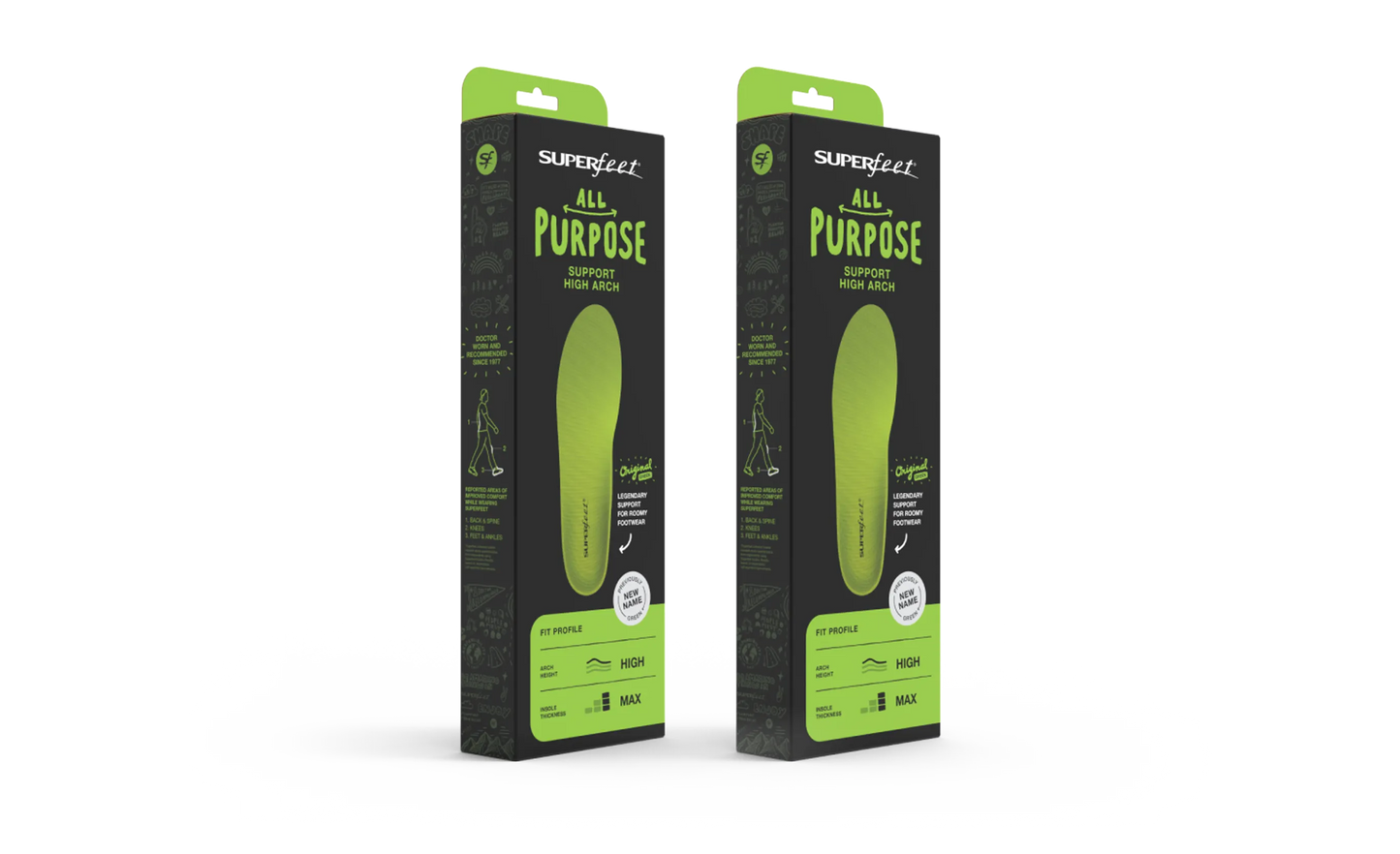 All-Purpose Support High Arch 2-Pack